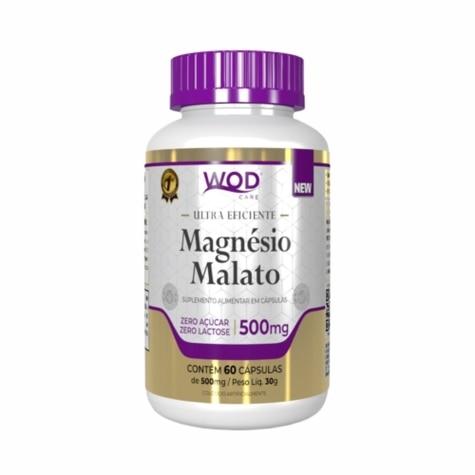 Magnésio Malato 500mg Wod Nutrition 60 Cápsulas - Imagem 1