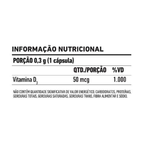 Vitamina D3 2.000UI FDC 100 Cápsulas - Imagem 2