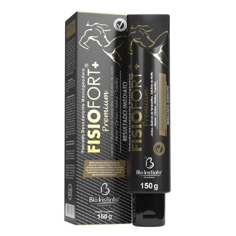 Pomada Desodorante Massageadora Bio Instinto Fisiofort+ Premium 150g - Imagem 1