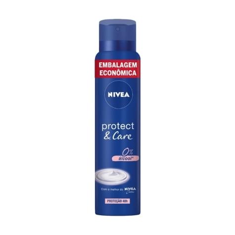 Desodorante Aerossol Nivea Protect & Care 0% Álcool Embalagem Econômica 48h 200ml - Imagem 1