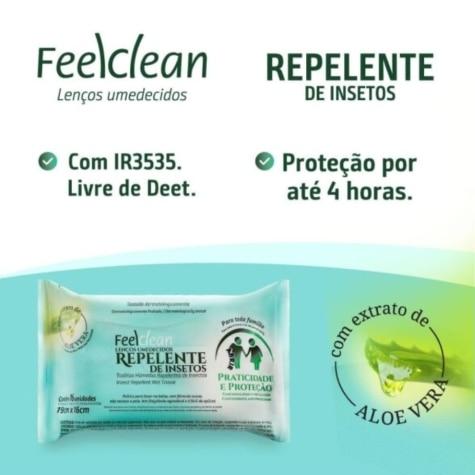 Repelente Lenço FeelClean 16 Unidades - Imagem 2