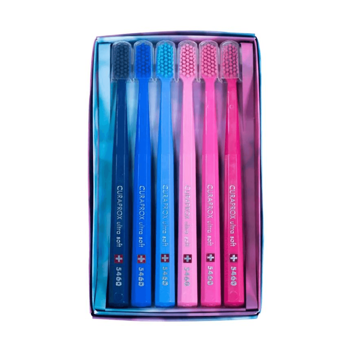 Kit Escova Dental Curaprox Pink and Blue Edition 5460 Ultrasoft 6 Unidades - Imagem 1
