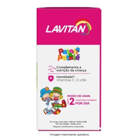 Lavitan Kids Tutti-Frutti 60 Comprimidos Mastigáveis - Imagem 3