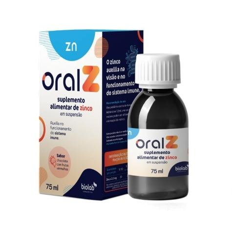 Oral Z 4mg Suspensão Oral Sabor Chocolate com Frutas Vermelhas 75ml - Imagem 1