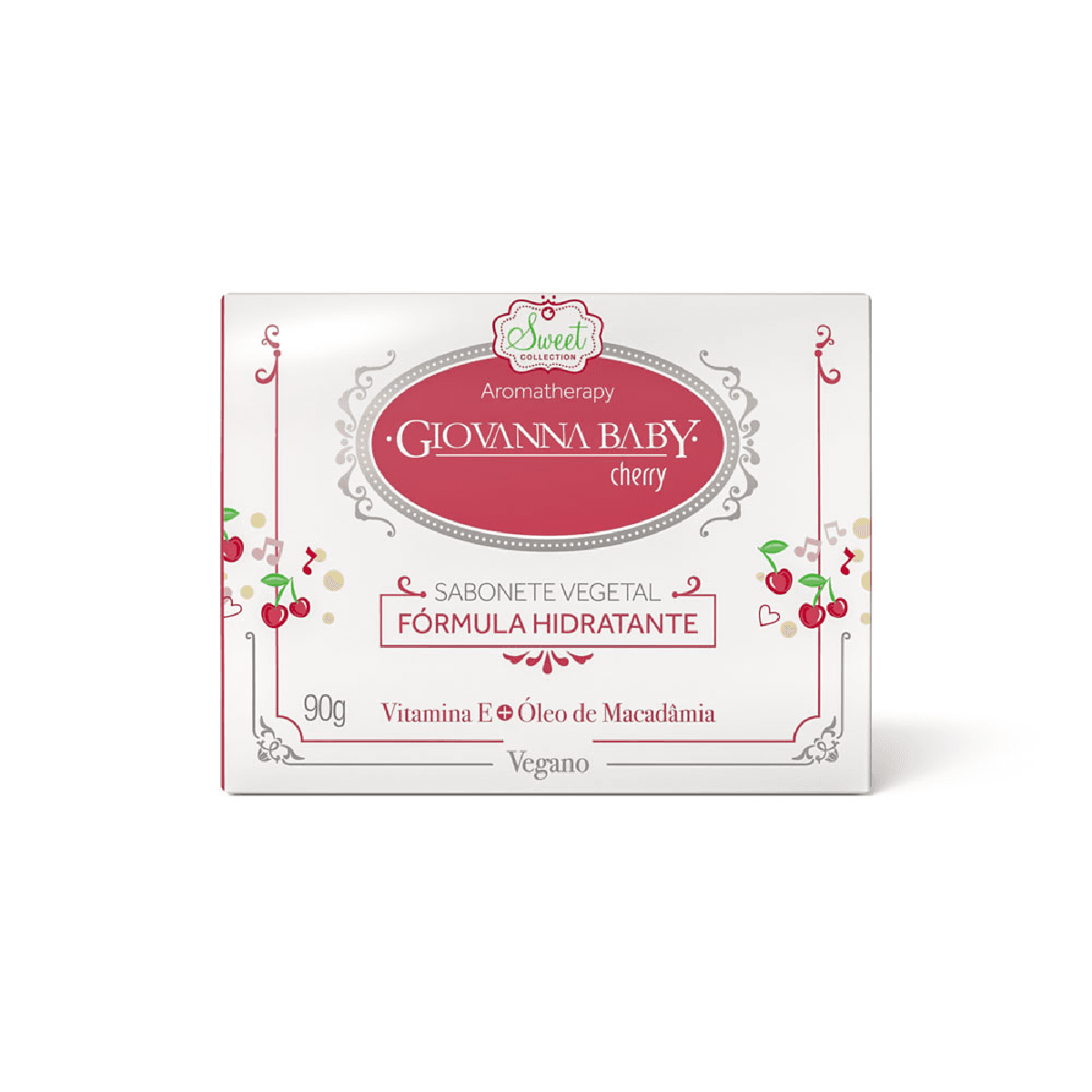 Sabonete Vegetal em Barra Giovanna Baby Cherry 90g - Imagem 1