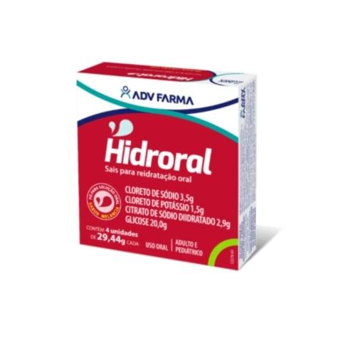 Hidroral Solução Oral Sabor Melancia 4 Envelopes 29,44g - Imagem 1
