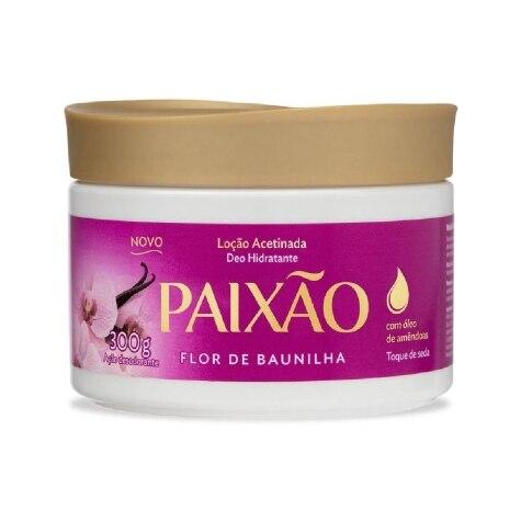 Loção Acetinada Deo Hidratante Paixão Flor de Baunilha 300g - Imagem 1