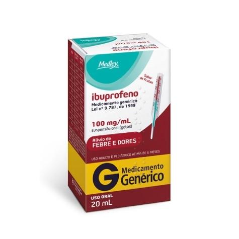 Ibuprofeno Gotas 100mg 20ml Medley Genérico - Imagem 1