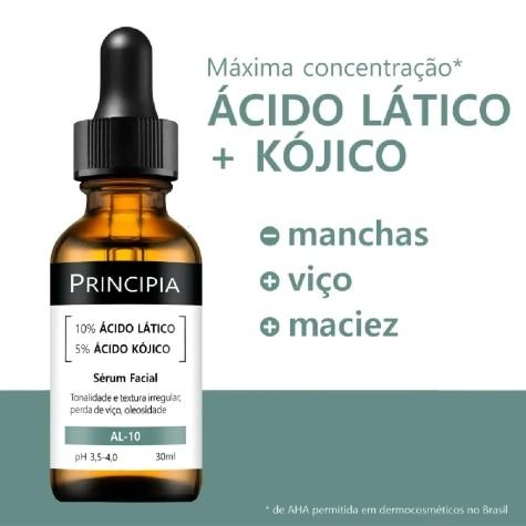 Sérum Principia 10% Ácido Lático + 5% Ácido Kójiko AL-10 30ml - Imagem 4