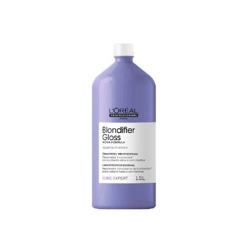 Shampoo L'Oréal Professional Paris Serie Expert Blondifier Gloss Cabelos Loiros 1,5l - Imagem 1