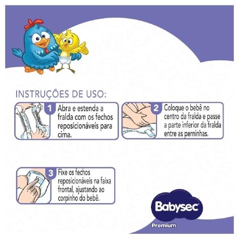 Fralda Babysec Galinha Pintadinha Premium M Jumbinho 18 Unidades - Imagem 6