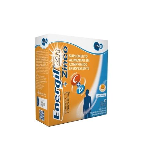 Energil Zinco 1g + 10mg 30 Comprimidos Efervescentes - Imagem 1