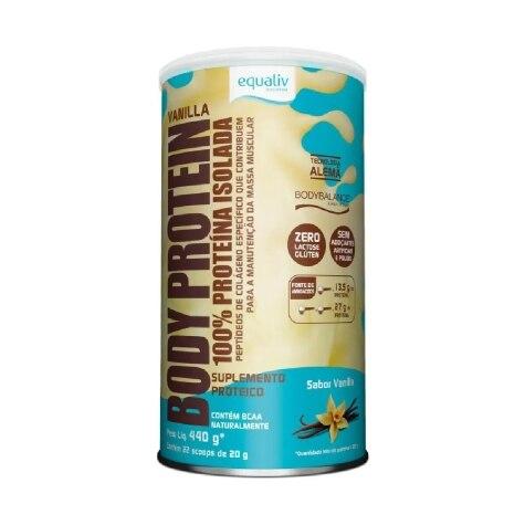 Body Protein Equaliv 100% Proteína Isolada Sabor Baunilha 440g - Imagem 1