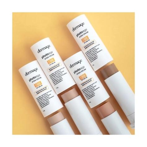 Protetor Solar Facial Dermage Photoage Stick Color Cor Nude FPS99 12g - Imagem 2