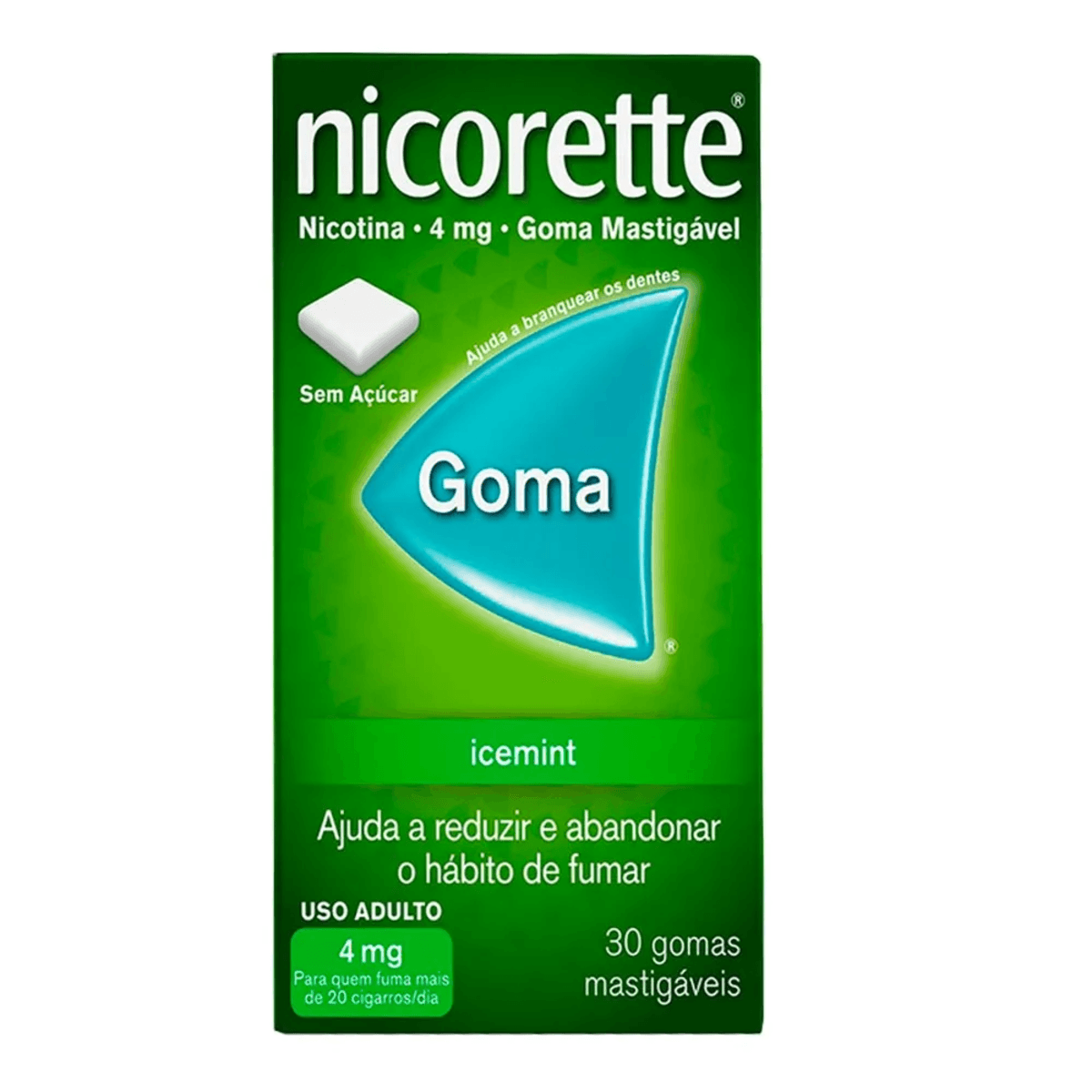Nicorette Icemint 4mg 30 Gomas de Mascar - Imagem 1