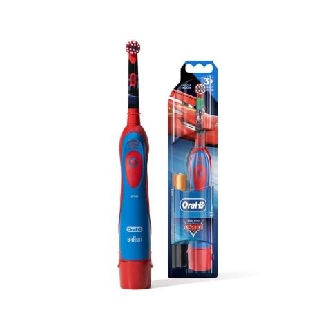Escova Dental Elétrica Oral-B Infantil Disney Pixar Carros Macia 3+ Anos + 2 Pilhas AA - Imagem 1