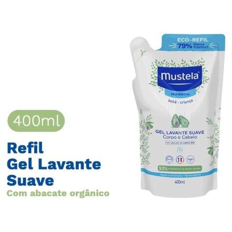 Gel Lavante Suave Mustela Pele Normal Refil 400ml - Imagem 2