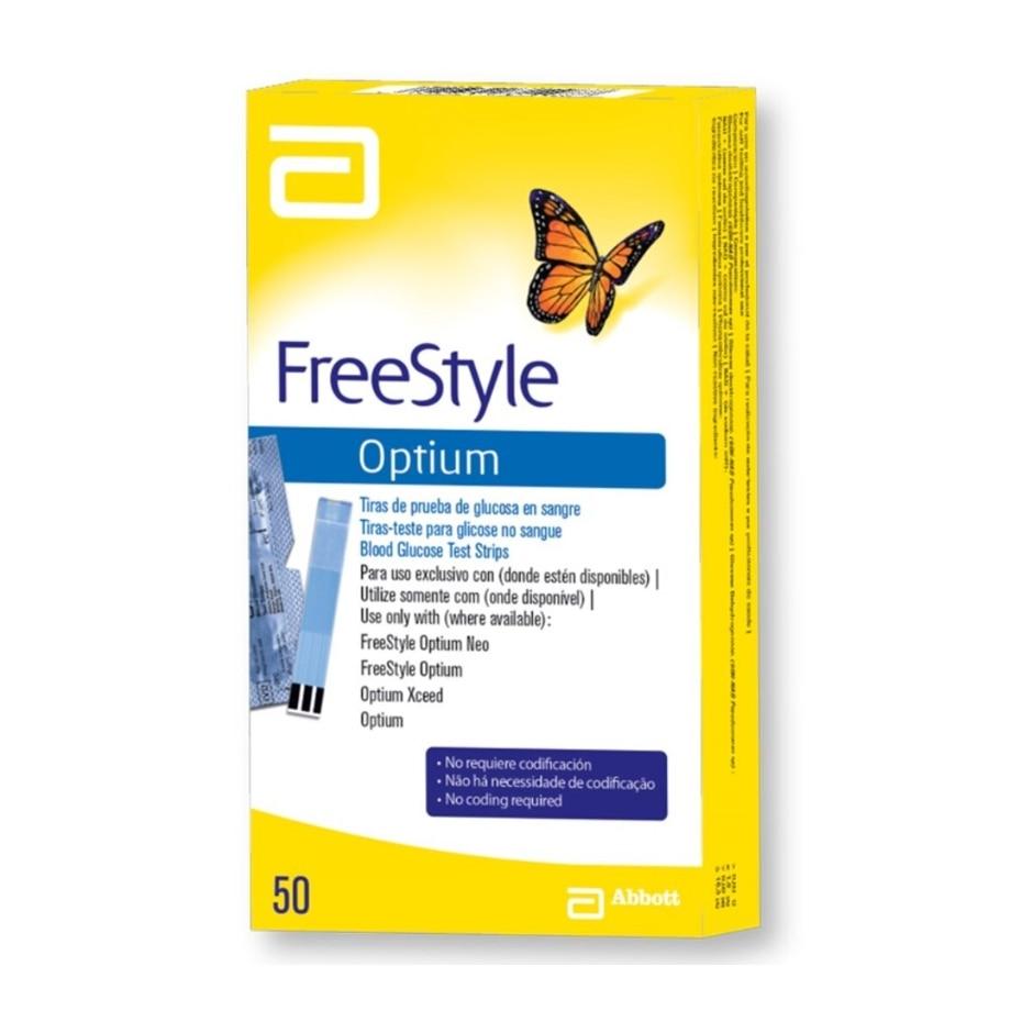 Tiras Freestyle Optium 50 Unidades