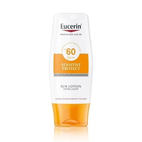 Protetor Solar Corporal Eucerin Sensitivie Protect FPS60 Loção Incolor 150ml - Imagem 1