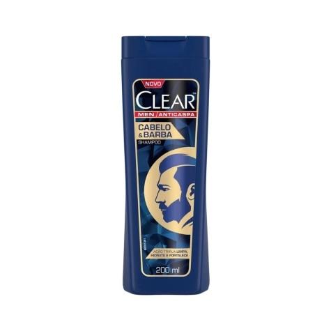 Shampoo Clear Men Cabelo & Barba Anticaspa 200ml - Imagem 1