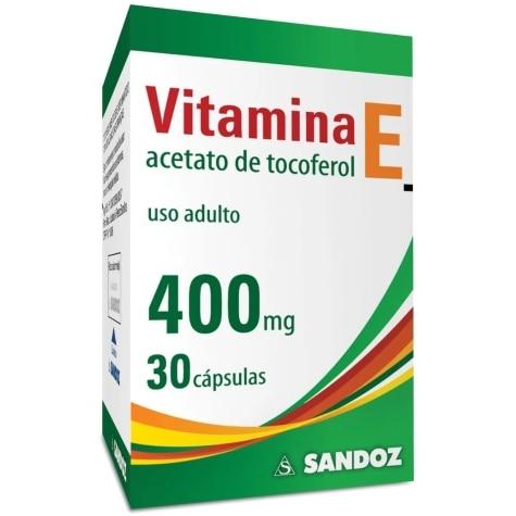 Vitamina E 400mg Sandoz 30 Cápsulas - Imagem 1