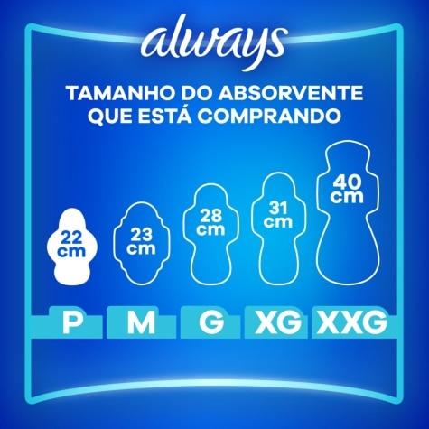 Absorvente Cobertura Suave com Abas Always P 8 Unidades - Imagem 3