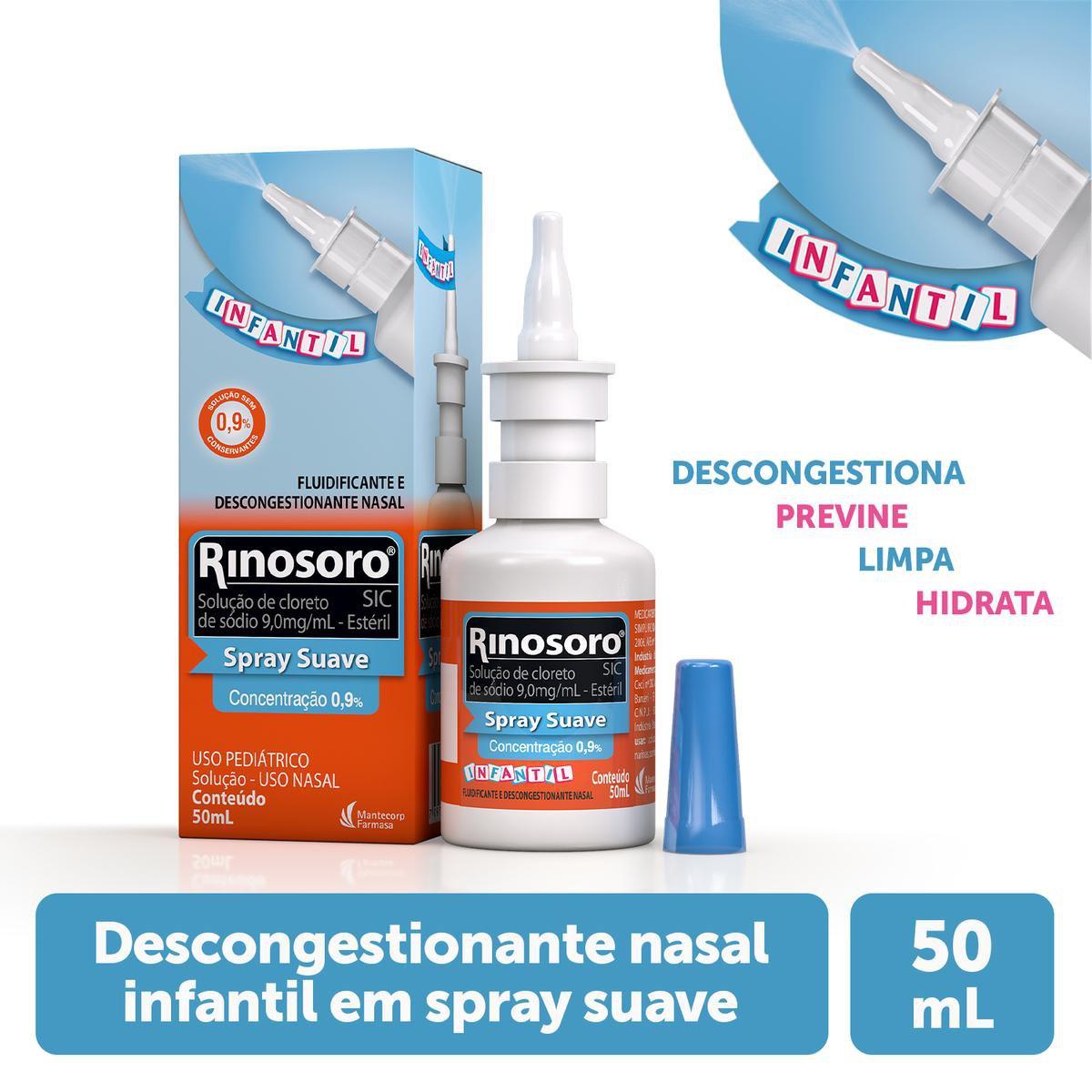 Rinosoro Sic 0,9% Infantil Solução Nasal 50ml - Imagem 1
