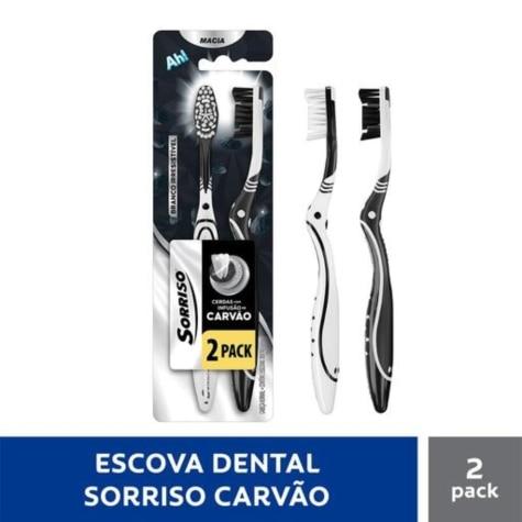 Escova Dental Sorriso Carvão 2 Unidades - Imagem 2