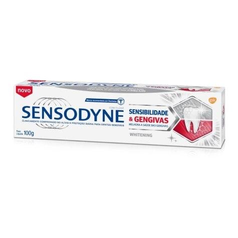 Creme Dental Sensodyne Sensibilidade & Gengivas Whitening 100g - Imagem 1