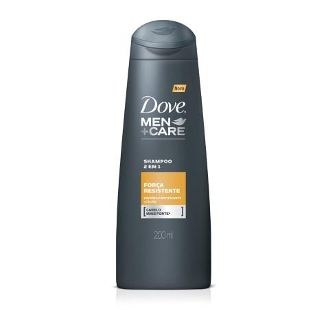 Shampoo Dove Men+Care Força Resistente 2 em 1 Antiqueda 200ml - Imagem 1