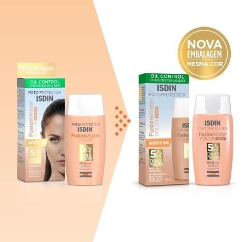 Fotoprotetor Facial Isdin Fusion Water FPS50 Cor Média 50ml - Imagem 3