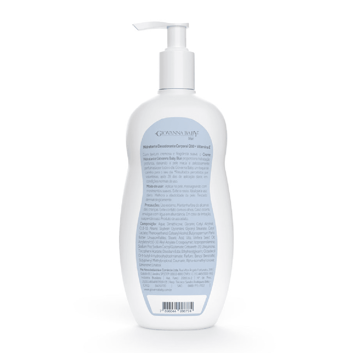Loção Hidratante Corporal Giovanna Baby Blue com Vitamina E + Q10 400ml - Imagem 2