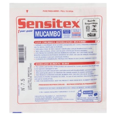 Luva Cirúrgica Sensitex Esterilizada Tamanho 7,5 - Imagem 2