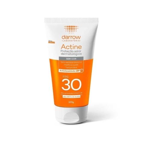 Protetor Solar Facial Actine Toque Seco FPS30 Loção Incolor 120g - Imagem 1