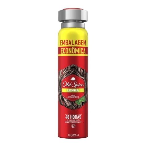 Desodorante Spray Old Spice Lenha Embalagem Econômica 72h 200ml - Imagem 1