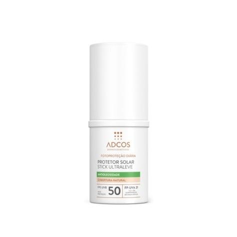 Protetor Solar Facial Adcos Ultraleve Antioleosidade FPS50 Stick Cor Beige 15g - Imagem 1