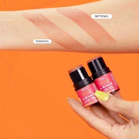 Mini Blush Pink Cheeks All In One FPS30 Cor Soft Peach 4,5g - Imagem 6