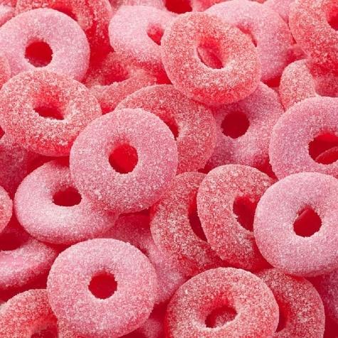 Bala de Gelatina Fini Ácido Aros Sabor Morango 90g - Imagem 2