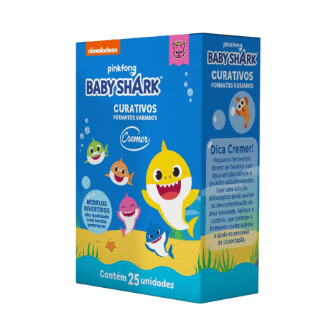 Curativo Cremer Baby Shark 25 Unidades - Imagem 2