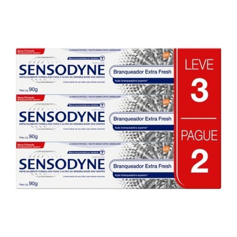 Creme Dental Sensodyne Branqueador Extra Fresh 90g Leve 3 Pague 2 - Imagem 1