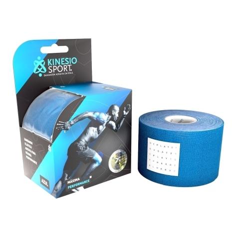 Bandagem Elástica Adesiva KinesioSport Azul 5cm X 6m - Imagem 1