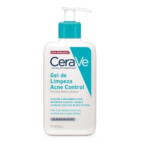Gel de Limpeza Cerave Acne Control Facial 340g - Imagem 1