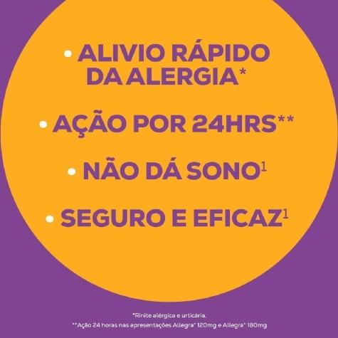 Allegra 120mg 2 Comprimidos - Imagem 4