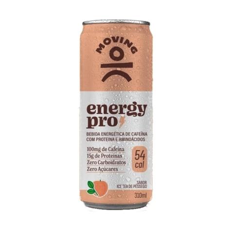 Bebida Energética Moving Proteína e Aminoácido Sabor Ice Tea de Pêssego 310ml - Imagem 1