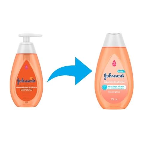 Sabonete de Glicerina Líquido Johnson & Johnson Baby Tradicional 200ml - Imagem 2