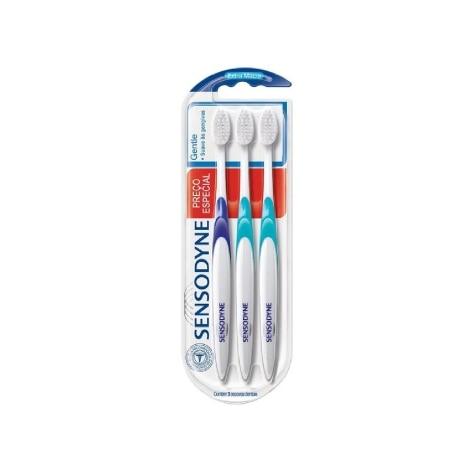 Escova Dental Sensodyne Gentle 3 Unidades Preço Especial - Imagem 1