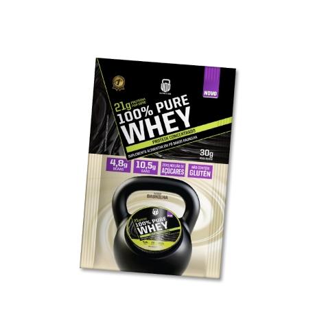 Whey Protein Wod Nutrition Concentrado 100% Puro Sabor Baunilha 30g - Imagem 1
