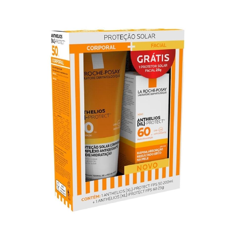 Kit Protetor Solar Corporal Anthelios XL Protect FPS50 200ml Grátis Protetor Solar Facial FPS60 Incolor 25g