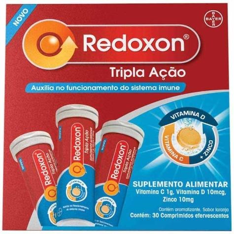 Redoxon Tripla Ação 30 Comprimidos Efervescentes - Imagem 1