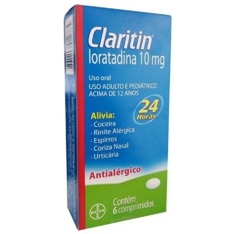 Claritin 10mg 6 Comprimidos - Imagem 1